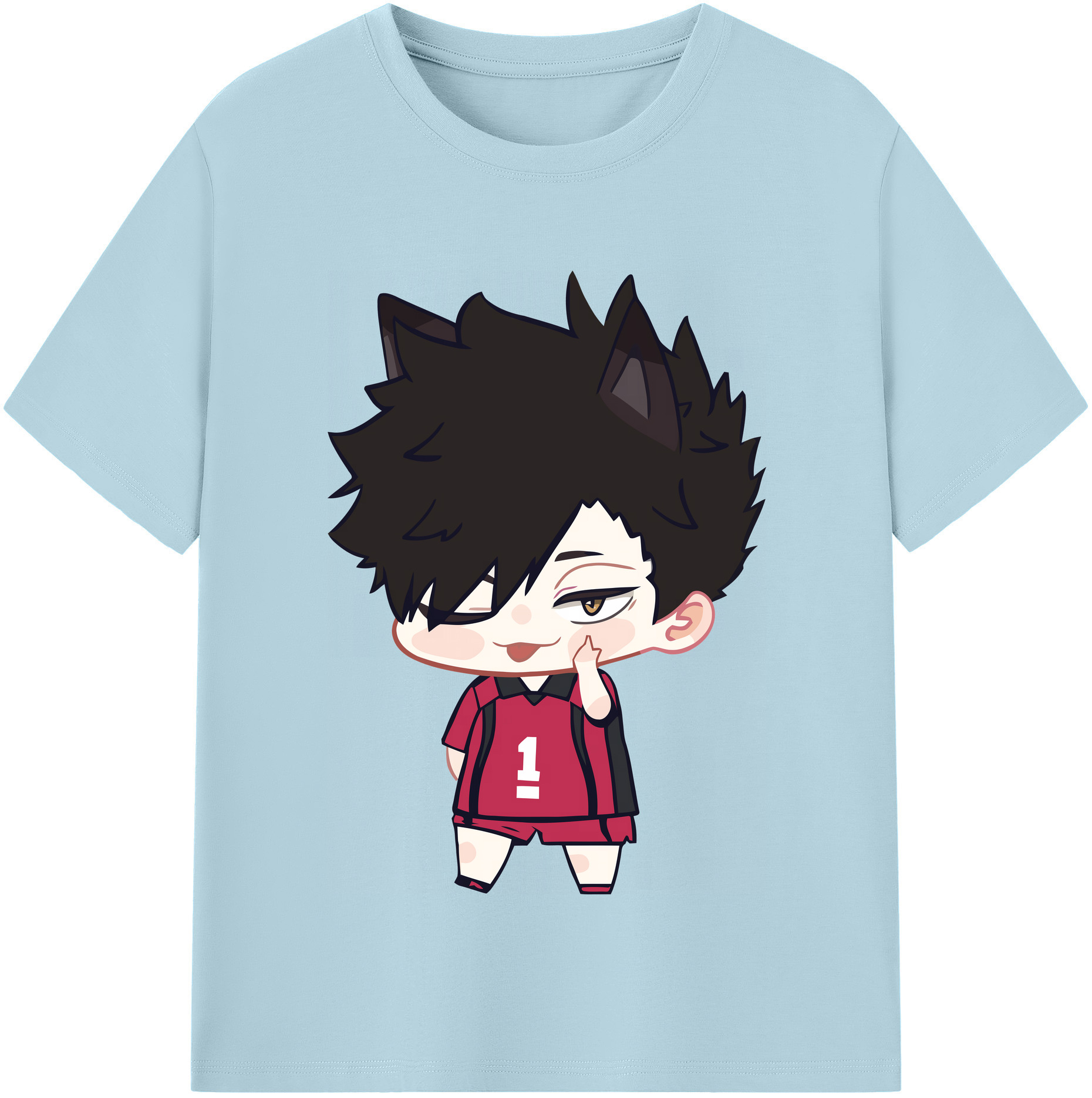 （画像用） ハイキュー!! Haikyu!! 綿100％半袖Tシャツ（フロントプリント）